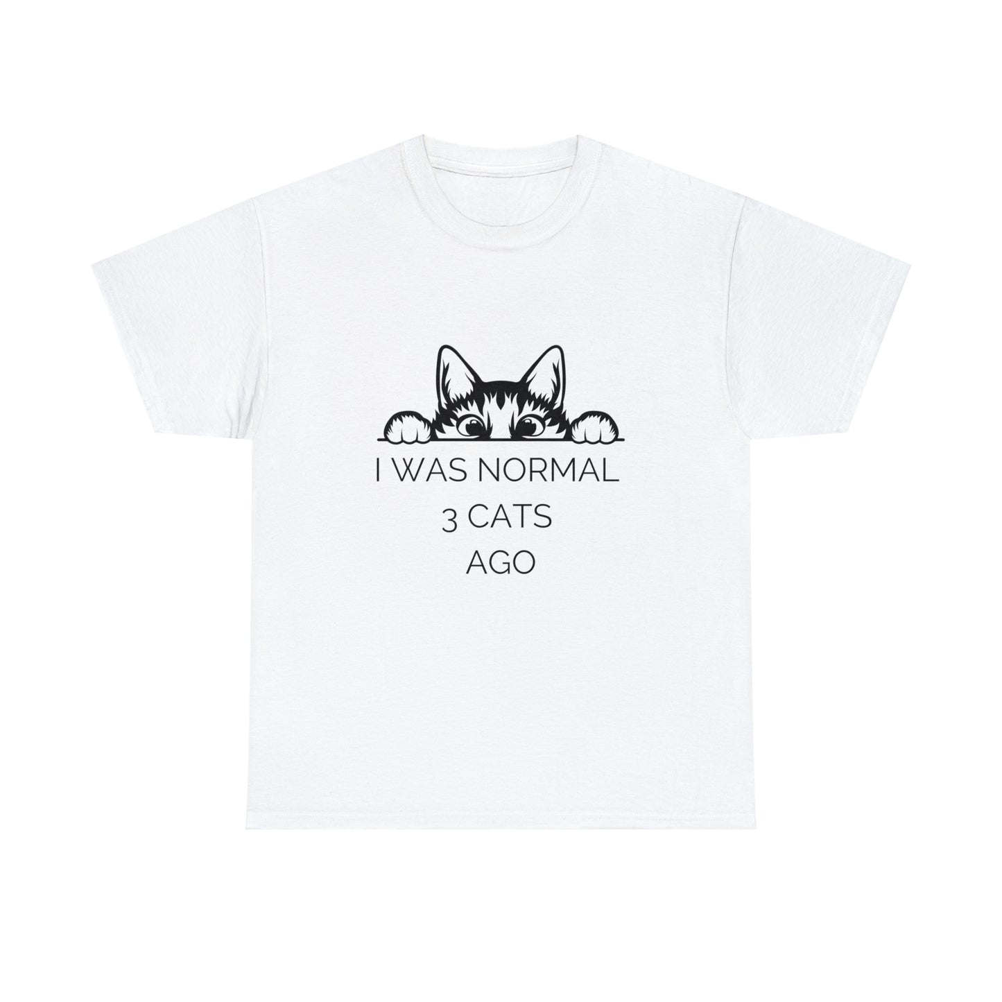 I Was Normal 3 Cats Ago Funny Cat Lover T-Shirt