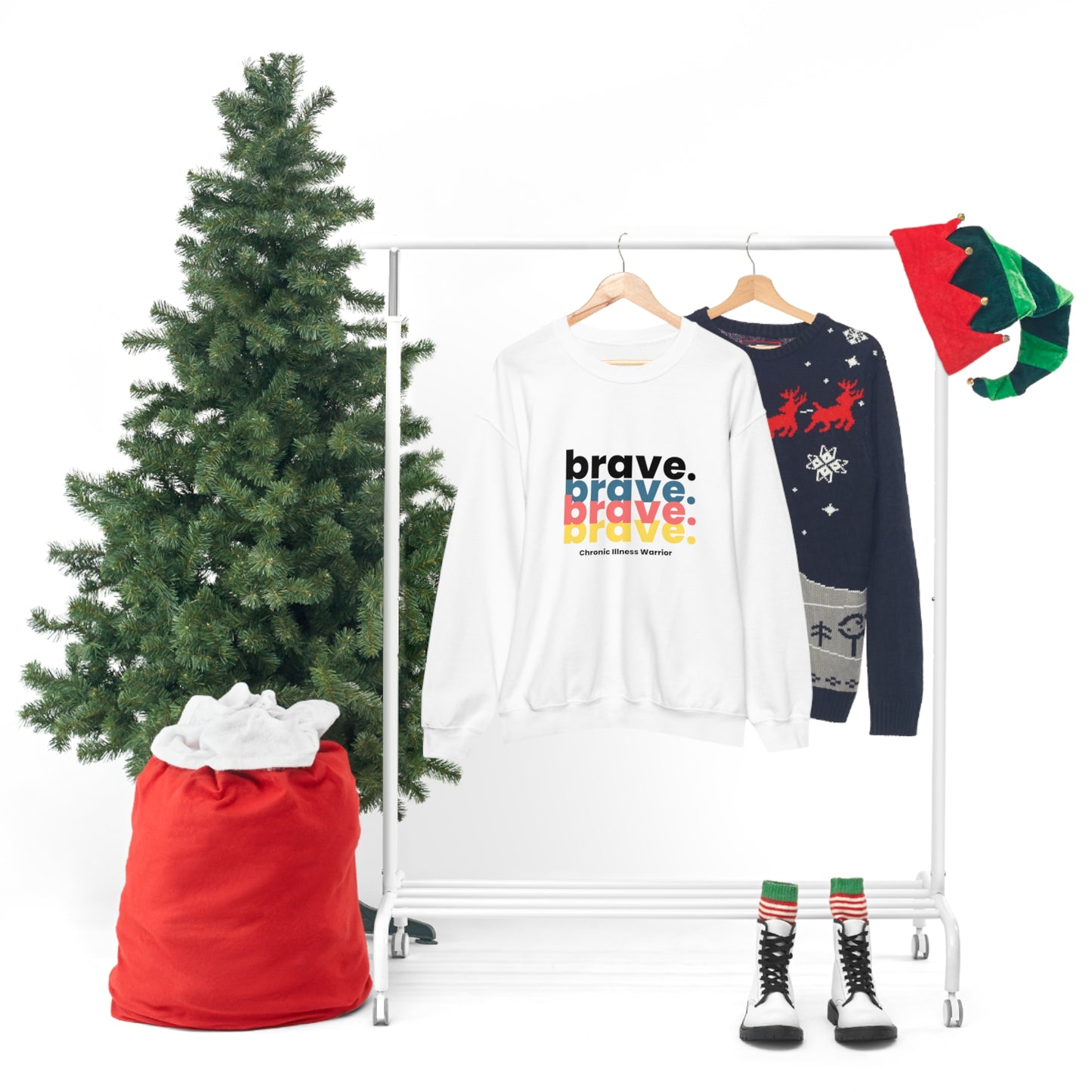 brave. Chronic Illness Warrior Unisex Sweatshirt