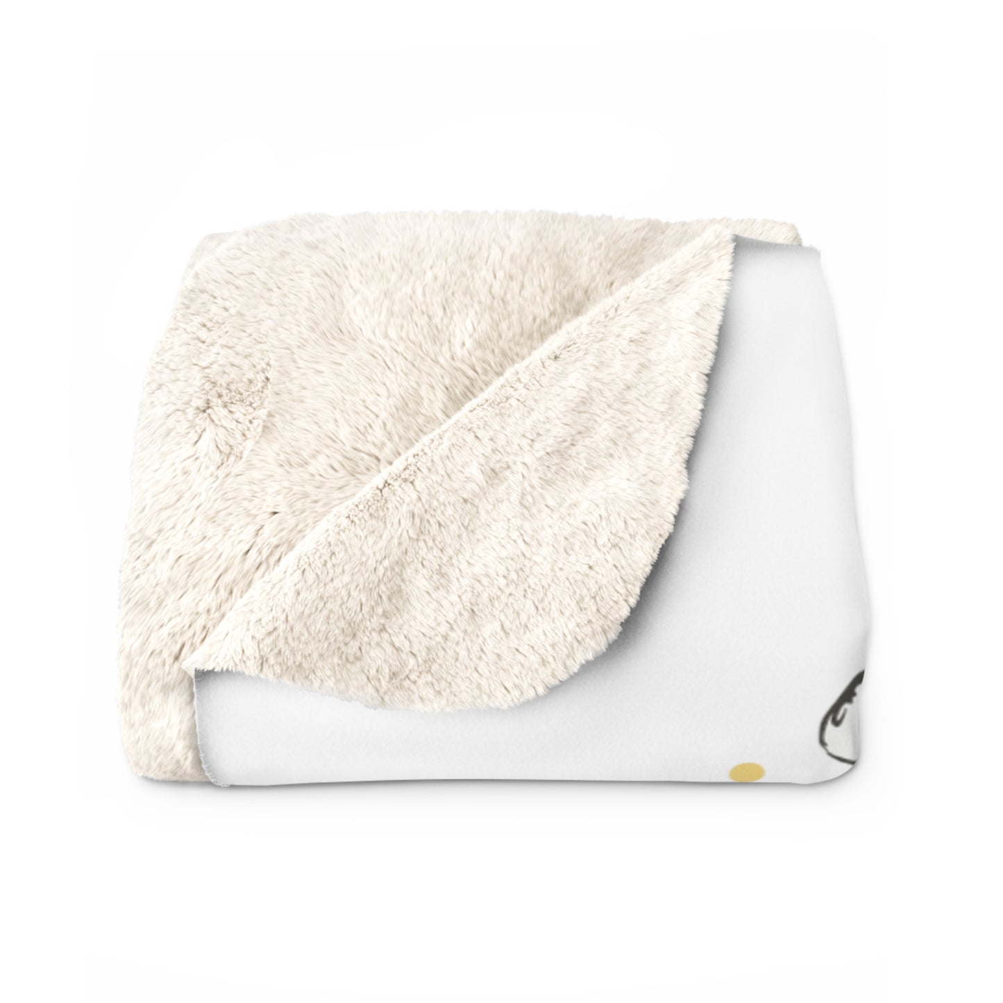 Good Night, Sleep Tight! Purple Flowers Fleece Throw Blanket