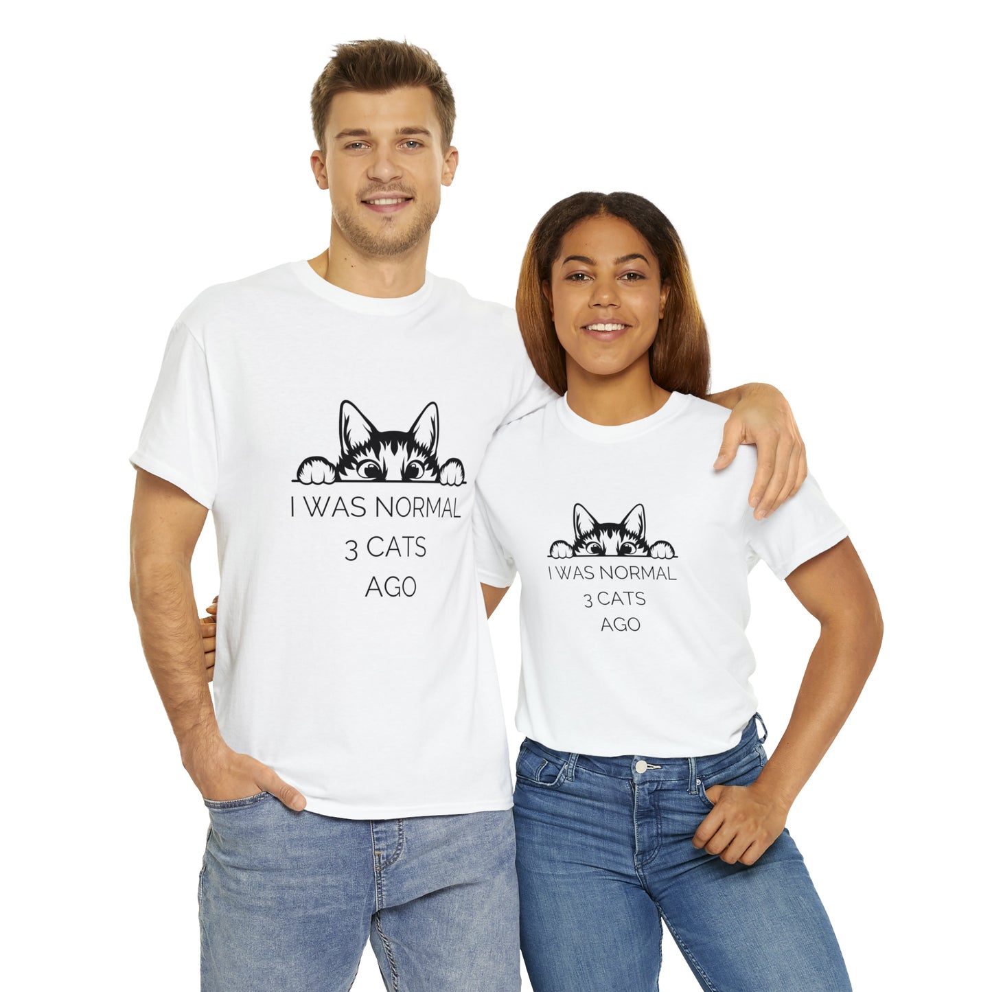 I Was Normal 3 Cats Ago Funny Cat Lover T-Shirt