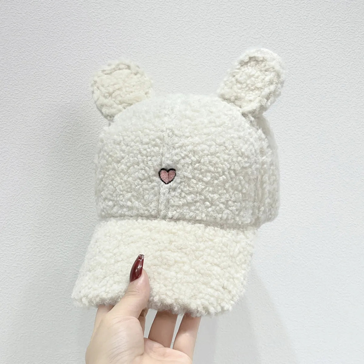 Cute Fluffy Bear Ears Winter Hat Wrapables Faux Fur Fluffy Bear Ears Winter Beanie Hat, Brown main image 2
