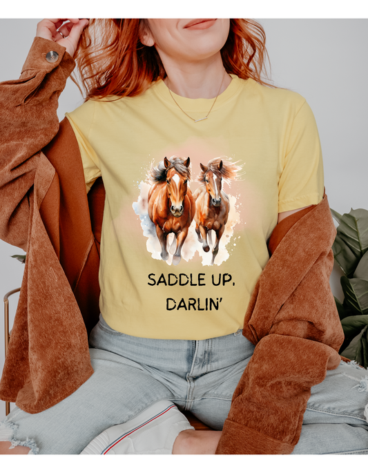 Saddle Up Darlin' Horse Shirt