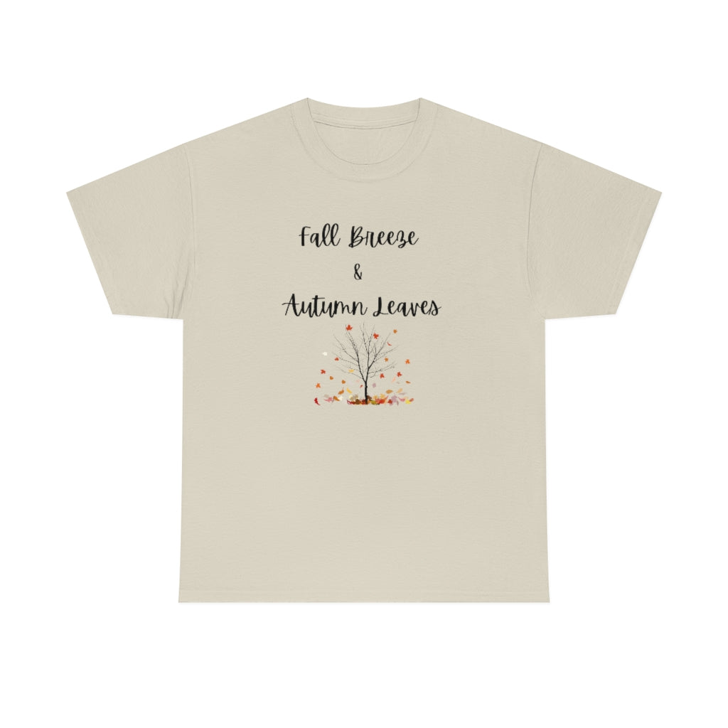 Fall Breeze & Autumn Leaves Tee Cute Graphic T-Shirt Trendy Thanksgiving Shirt Farm T - The Good Life Vibe
