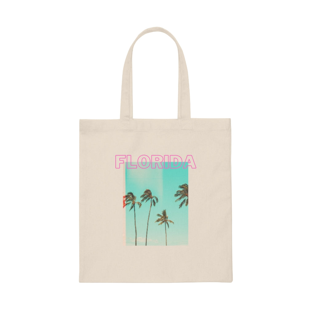 Florida Tote Bag Florida Beach Bag Preppy Clothes Trendy Tote Bags Aesthetic Bags Beachy Totes Cute Tote Bags Palm Tree Tote Bag - The Good Life Vibe