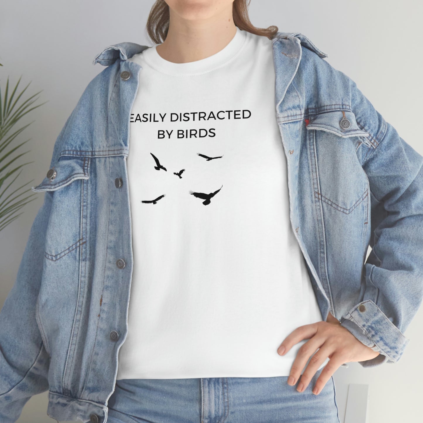 Easily Distracted By Birds Bird Lover Tshirt