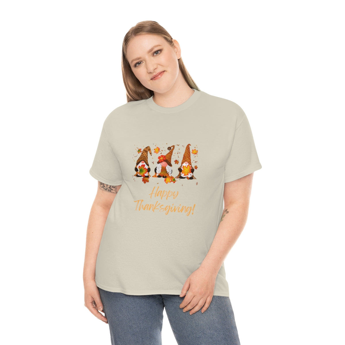 Thanksgiving Tshirt Gnome T-shirt Give Thanks Tee Gratitude Thankful Shirt Adult Fall Tees Autumn Apparel Cute Shirts Women Cute Fall Tee - The Good Life Vibe