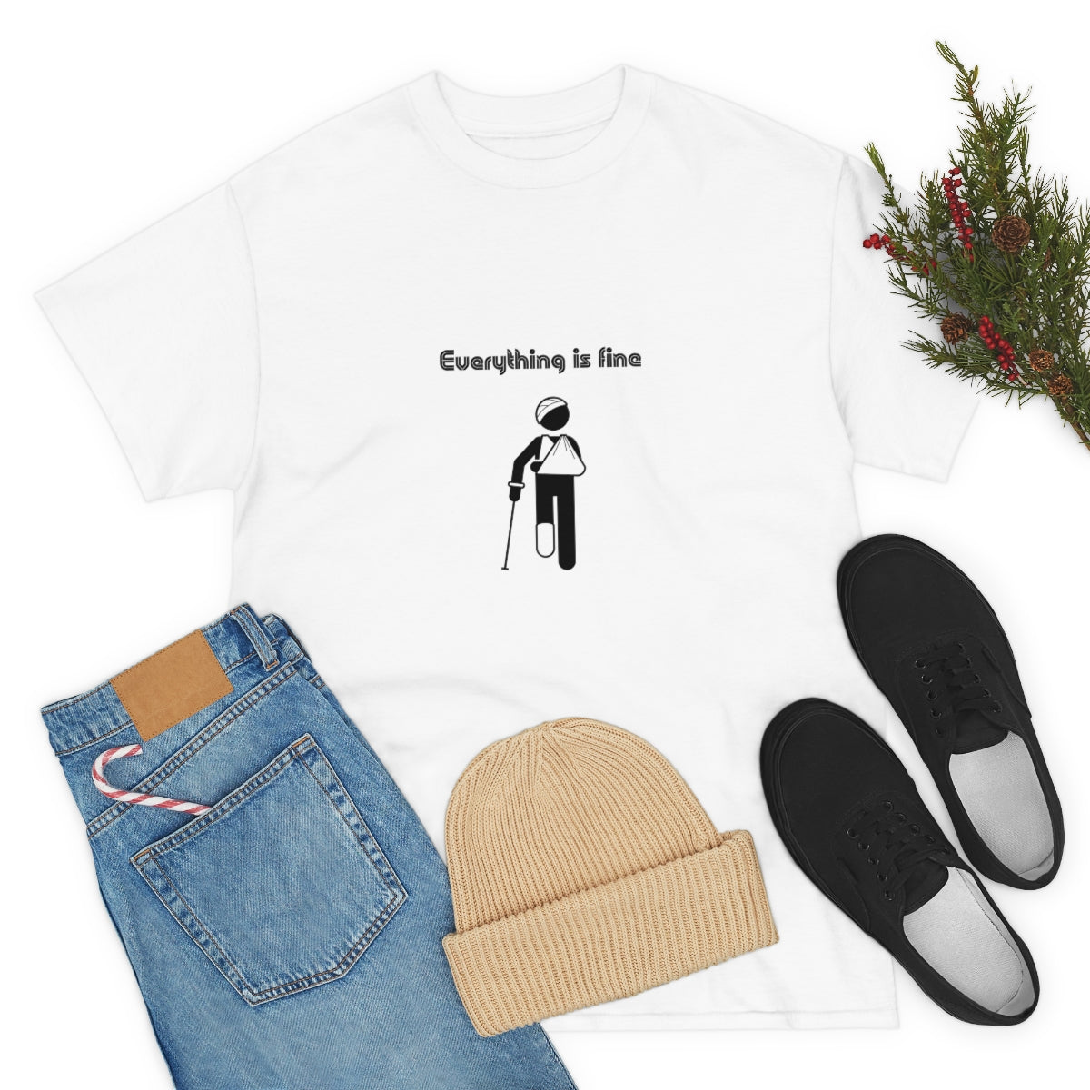 Everything is Fine Tshirt, I'm Fine Everything is Fine, Sarcastic Tshirt, Funny Tshirt, Recovering From Surgery Tshirt, Physical Therapy Tee - The Good Life Vibe