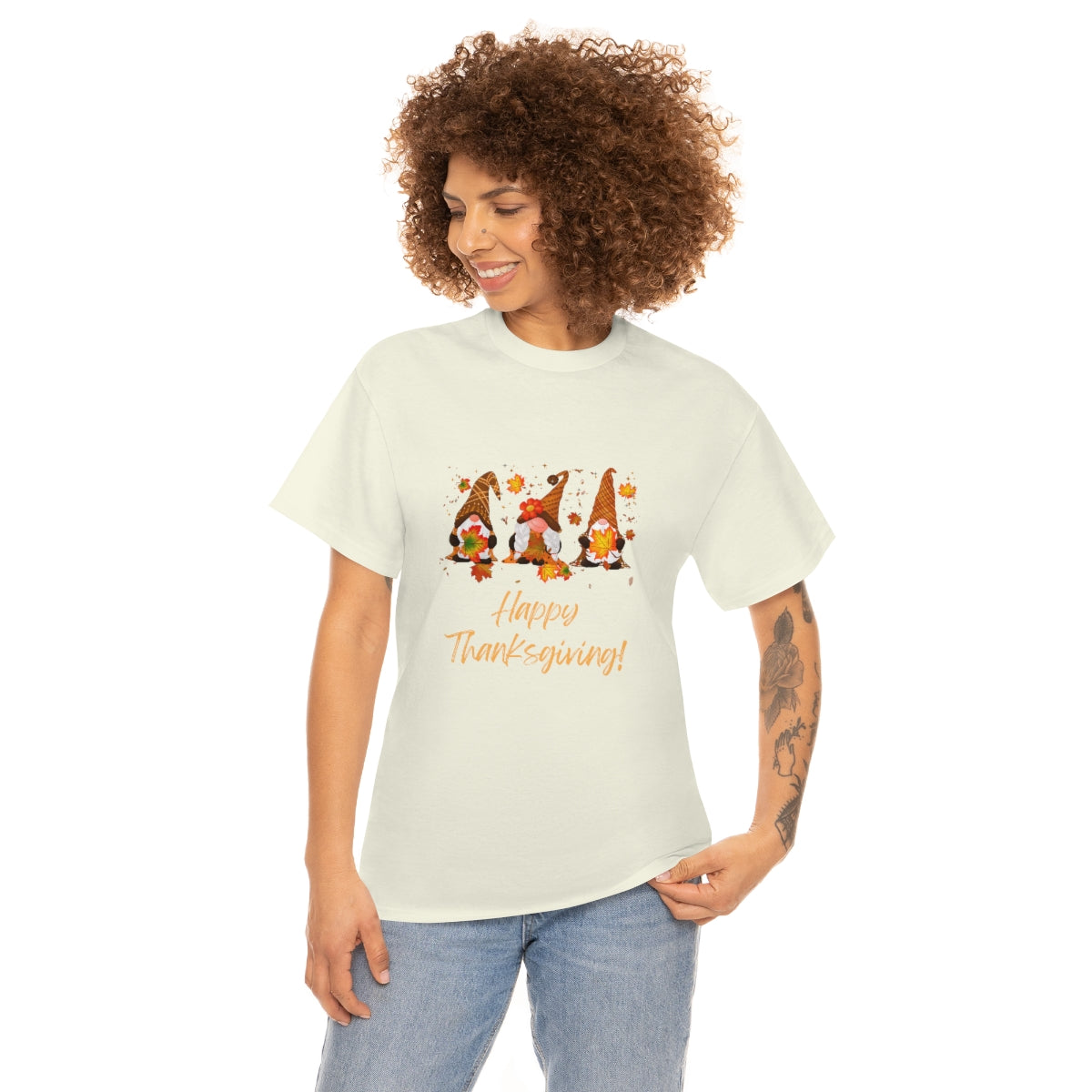 Thanksgiving Tshirt Gnome T-shirt Give Thanks Tee Gratitude Thankful Shirt Adult Fall Tees Autumn Apparel Cute Shirts Women Cute Fall Tee - The Good Life Vibe