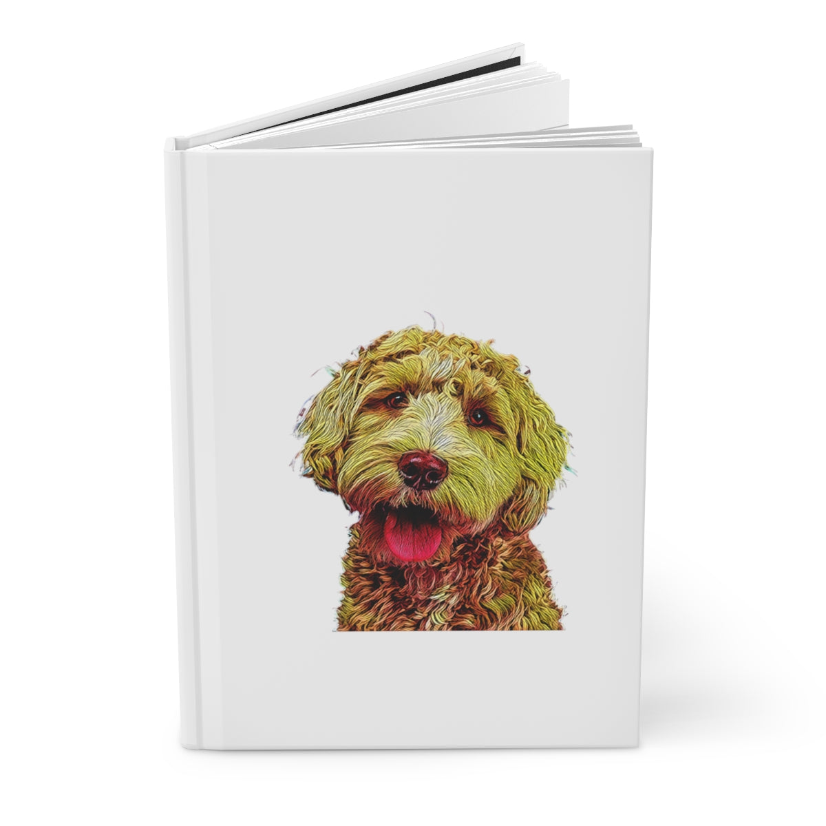 Hard cover notebook, Dotted Paper Journal, Cute Dog Journal, Dog, Lined Notebook, Lined Journal, Stationary, Empowerment Joural - The Good Life Vibe