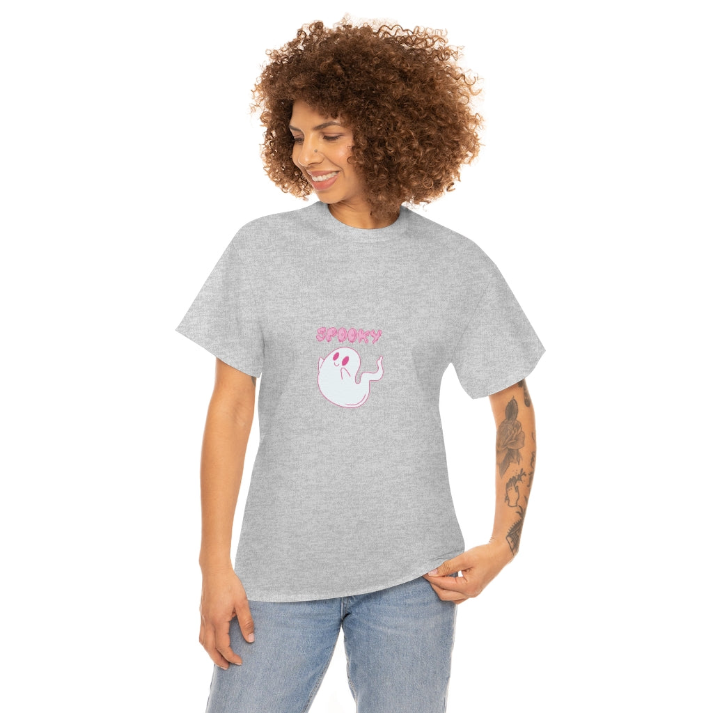 Spooky Ghost Tee Cute Halloween Tshirt Vintage Ghost Tee Autumn Apparel Fall Tshirts Fun Fall Tess - The Good Life Vibe