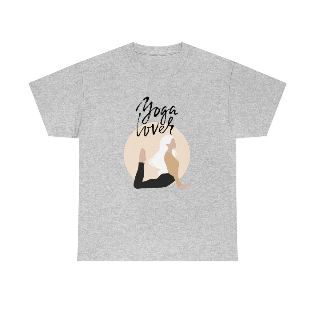 Yoga Love Tee Fun Workout Tshirt Trendy Preppy Gift Shirt Comfy Exercise Tshirt - The Good Life Vibe