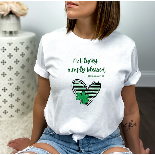 Not Lucky But Blessed Shirt for St Patricks Day