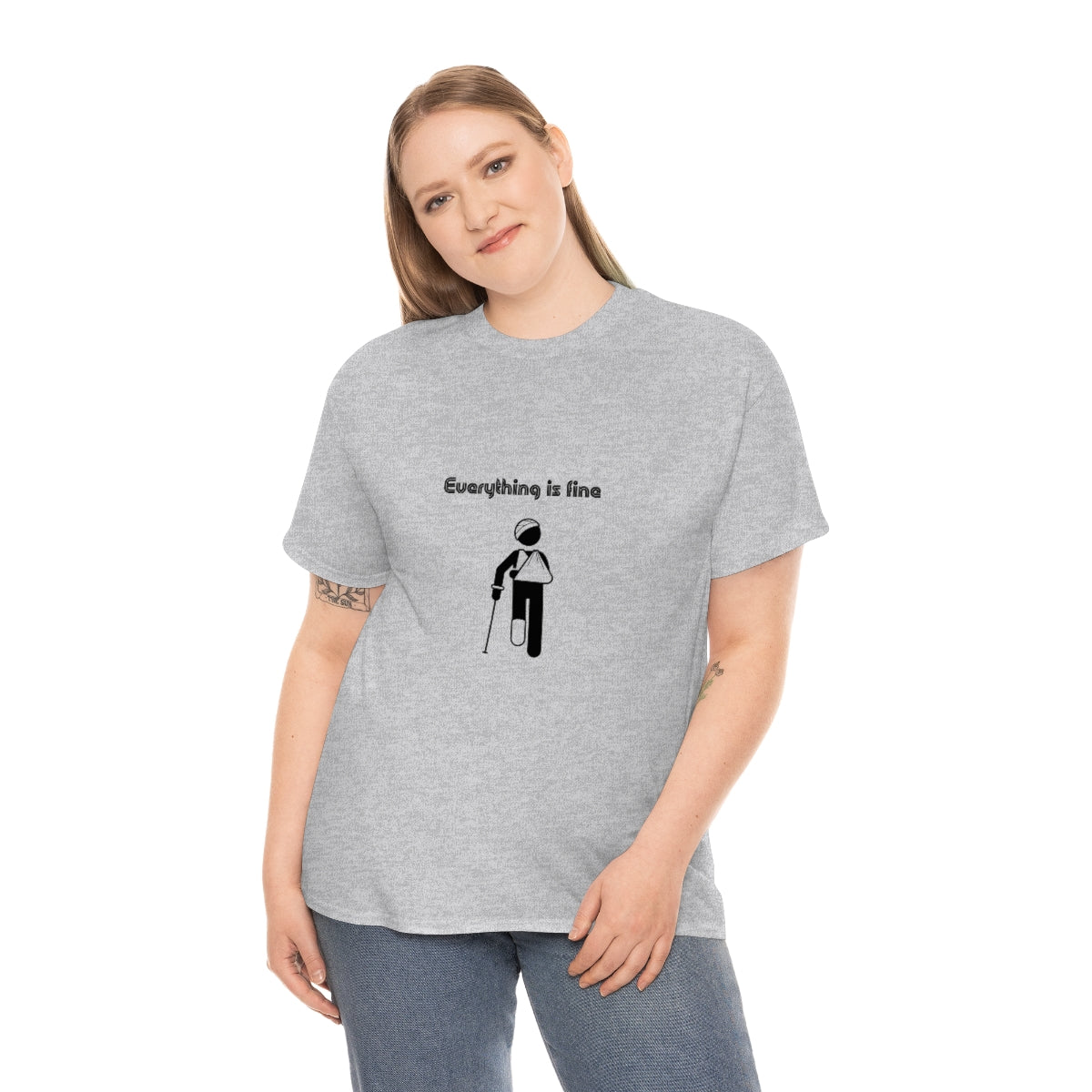 Everything is Fine Tshirt, I'm Fine Everything is Fine, Sarcastic Tshirt, Funny Tshirt, Recovering From Surgery Tshirt, Physical Therapy Tee - The Good Life Vibe