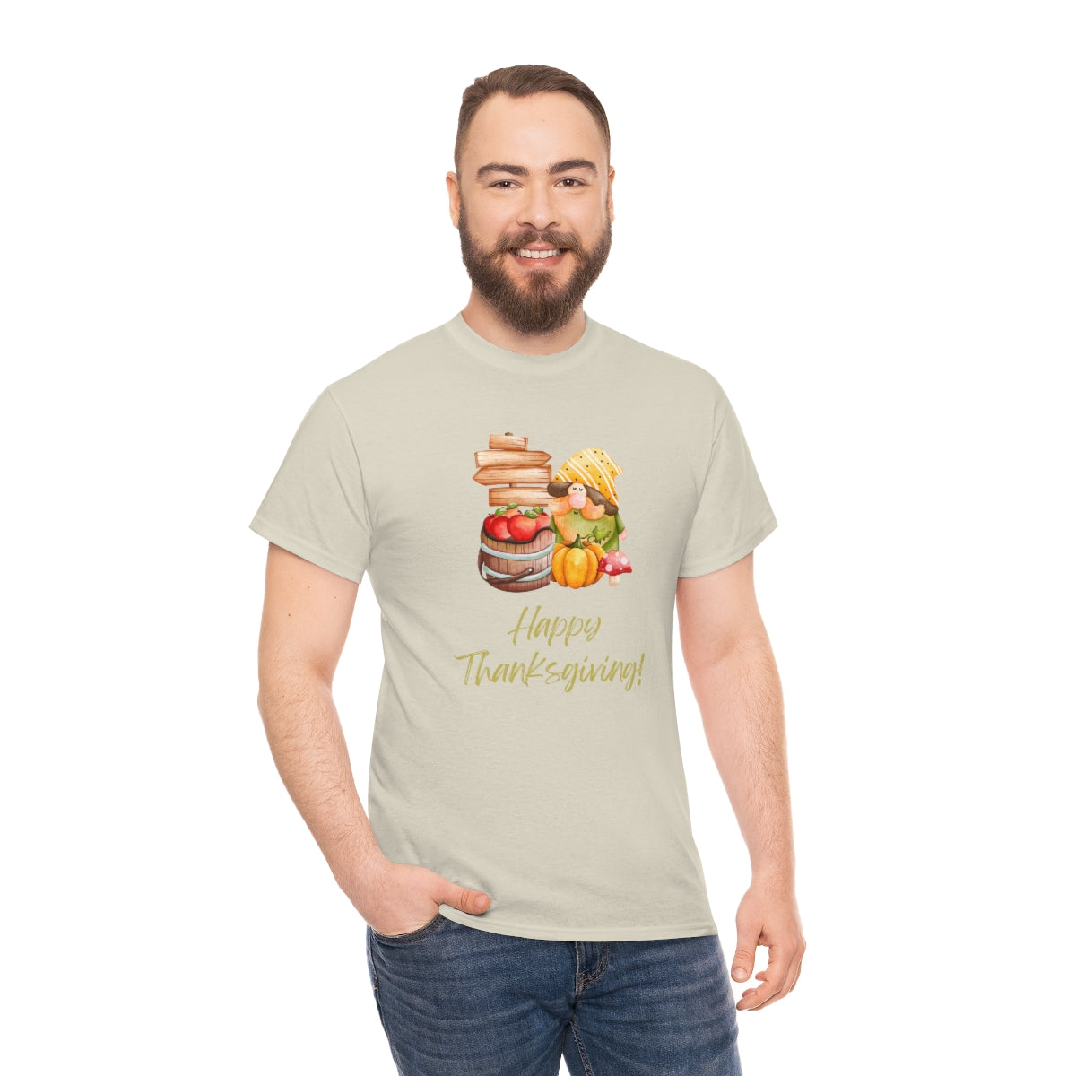 Thanksgiving Tshirt Gnome T-shirt Give Thanks Tee Gratitude Thankful Shirt Adult Fall Tees Autumn Apparel Cute Shirts Women Cute Fall Tee - The Good Life Vibe