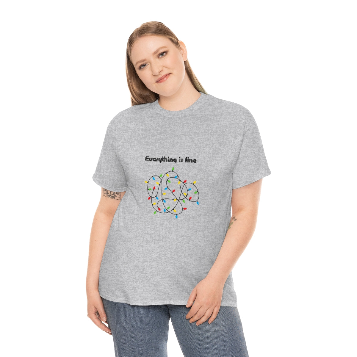 Everything is Fine Tshirt, I'm Fine Everything is Fine, Christmas Shirt, Funny Christmas Shirt, Sarcastic Tshirt, Funny Tshirt, Mood Shirt - The Good Life Vibe