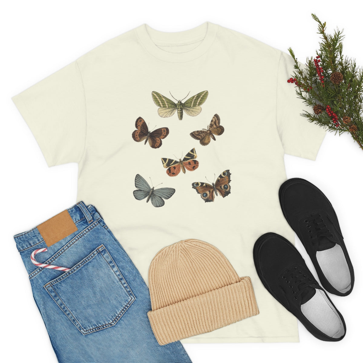 Butterfly Tshirt, Nature Shirt, Vintage Inspired Butterfly Shirt, Vintage Wildlife Shirt, Wildlife Shirt, Shirt for Nature Lover - The Good Life Vibe