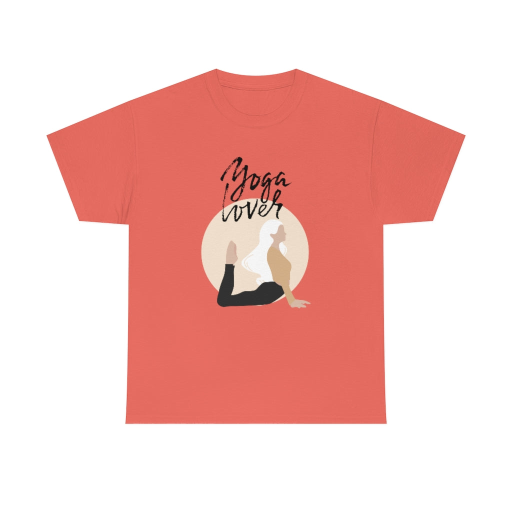 Yoga Love Tee Fun Workout Tshirt Trendy Preppy Gift Shirt Comfy Exercise Tshirt - The Good Life Vibe