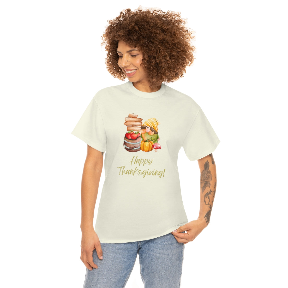 Thanksgiving Tshirt Gnome T-shirt Give Thanks Tee Gratitude Thankful Shirt Adult Fall Tees Autumn Apparel Cute Shirts Women Cute Fall Tee - The Good Life Vibe