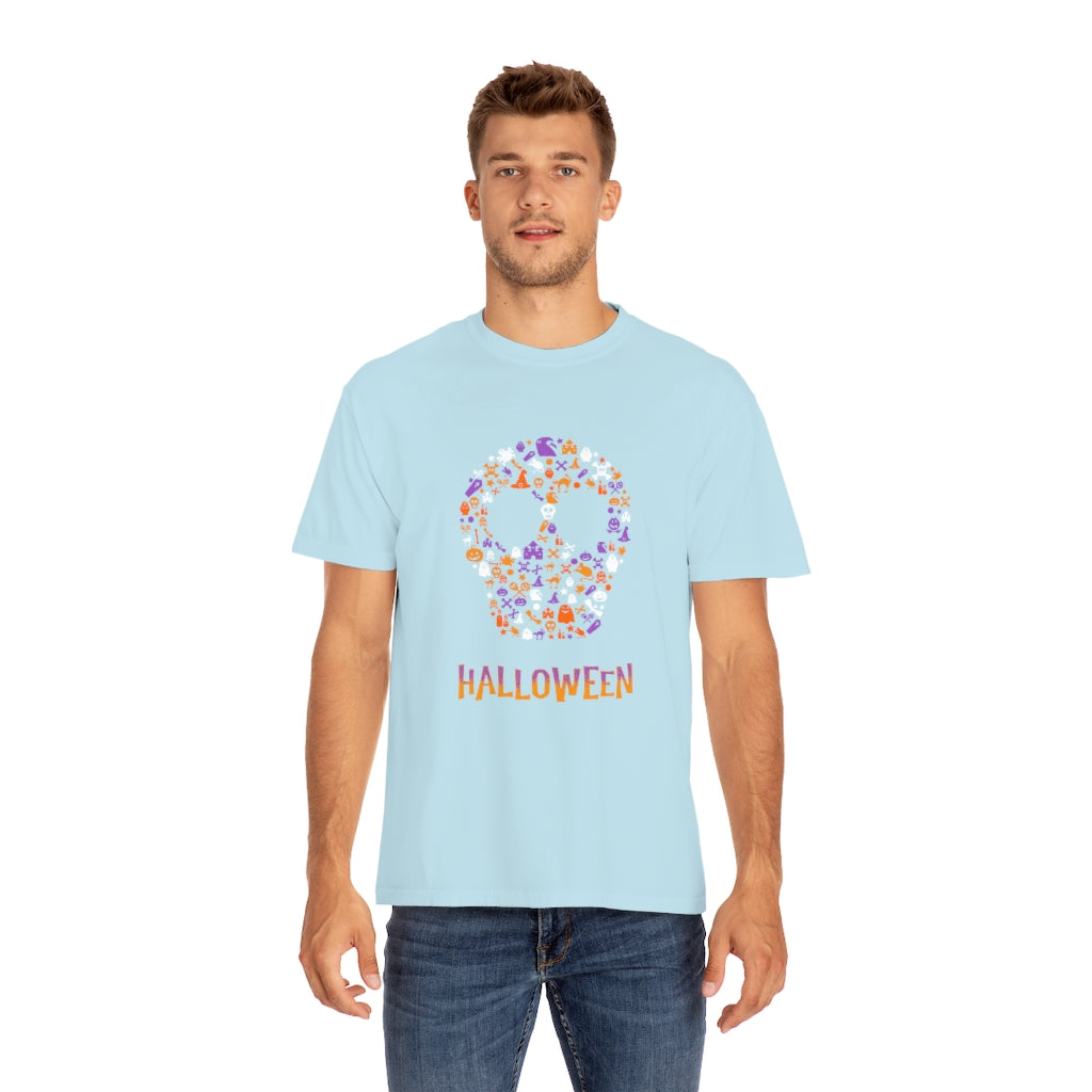 Floral Skull Halloween Comfort Colors T-shirt - The Good Life Vibe