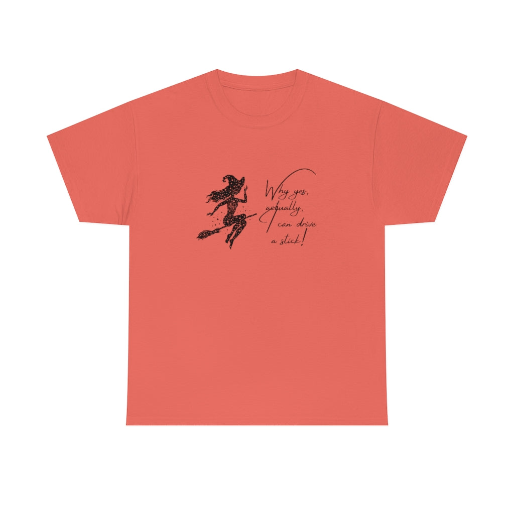 Witch Riding On Broom T-Shirt Funny Halloween Tee Sarcastic Fall Shirt Witches Tshirt Bitch T Witches Autumn Apparel - The Good Life Vibe