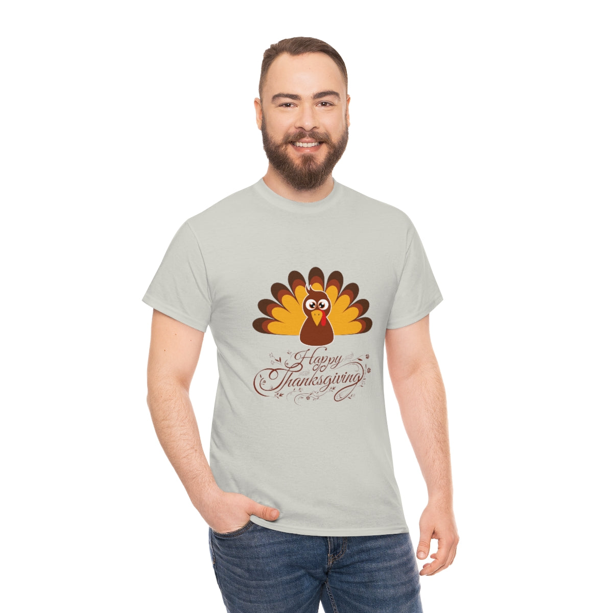 Thanksgiving Tshirt Turkey T-shirt Give Thanks Tee Gratitude Thankful Shirt Adult Fall Tees Autumn Apparel Cute Shirts Women Cute Fall Tee - The Good Life Vibe