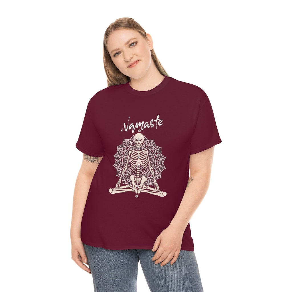 Namaste Skeleton Yoga Tee - The Good Life Vibe
