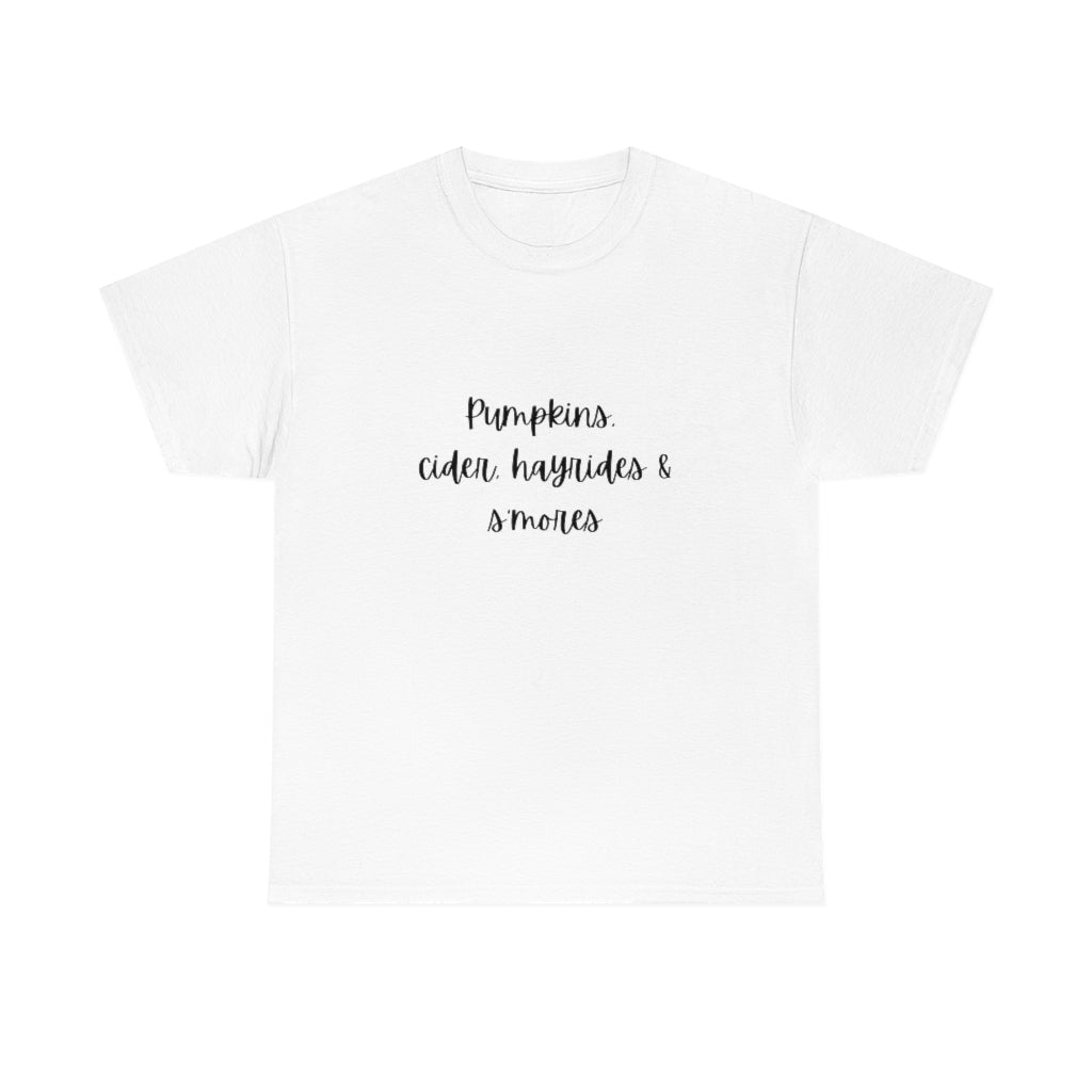Pumpkins Cider Hayrides and More Tee Fall Preppy T-Shirt Halloween Fun Shirt Autumn Gift - The Good Life Vibe