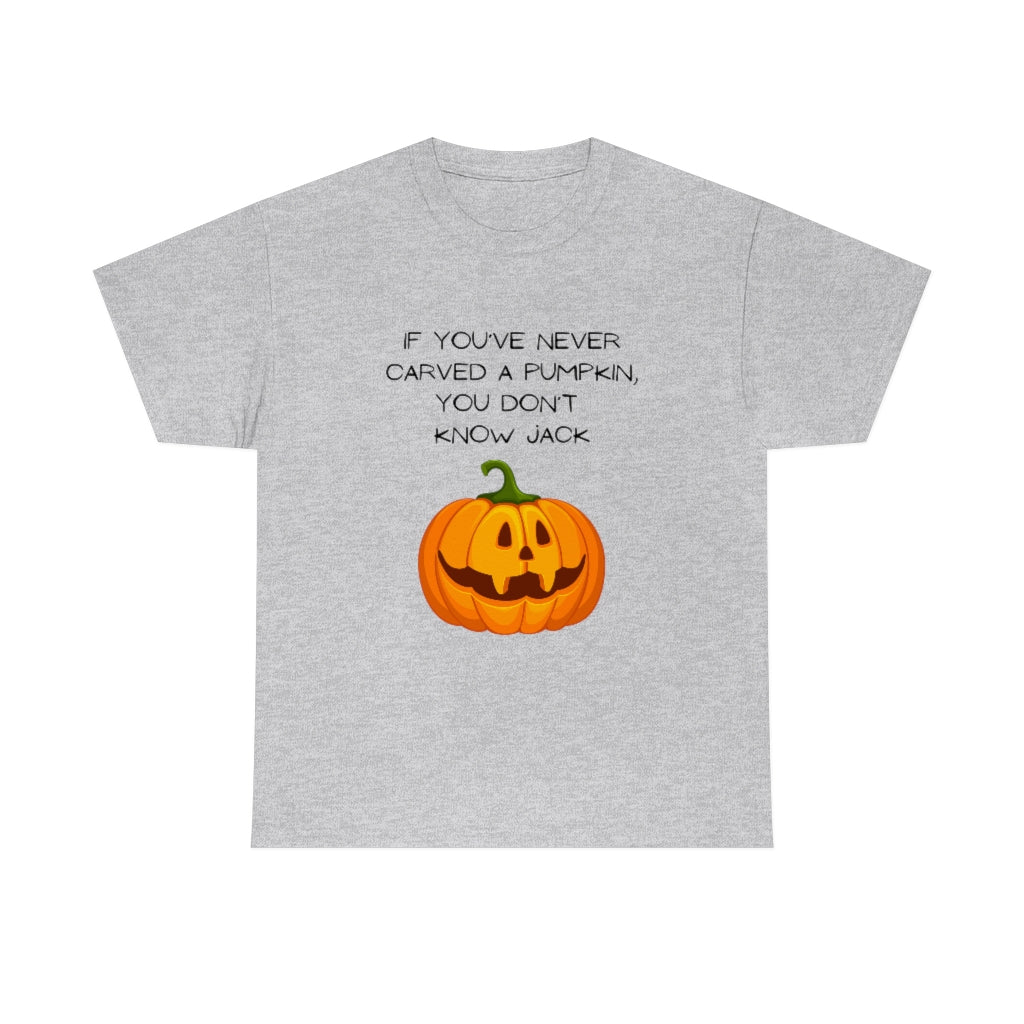 Halloween Fall Spooky Pumpkin Jack O' Lantern Funny Slogan Trendy Gift Heavy Cotton Tee - The Good Life Vibe