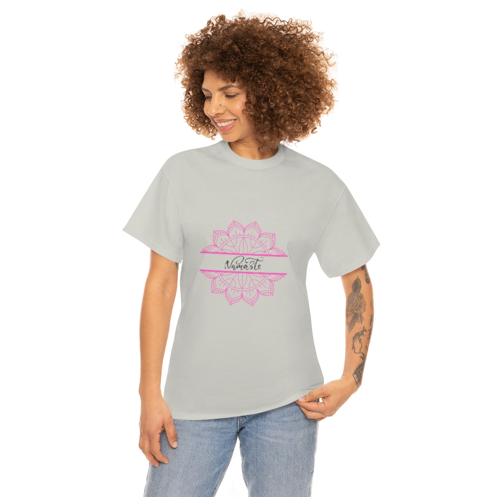 Namaste Tee Trendy Yoga Shirt Workout T-shirt Womens Tshirt Yoga Tee Graphic Comfy Shirt - The Good Life Vibe