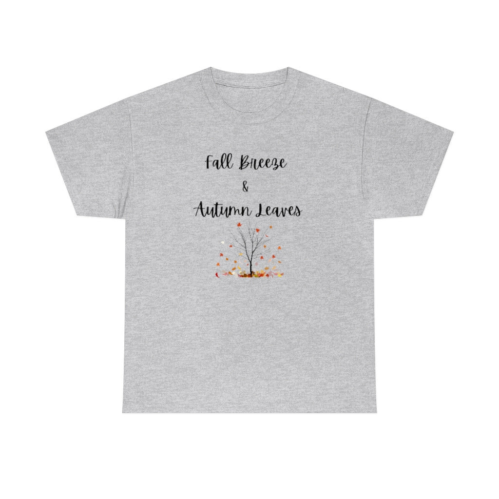 Fall Breeze & Autumn Leaves Tee Cute Graphic T-Shirt Trendy Thanksgiving Shirt Farm T - The Good Life Vibe