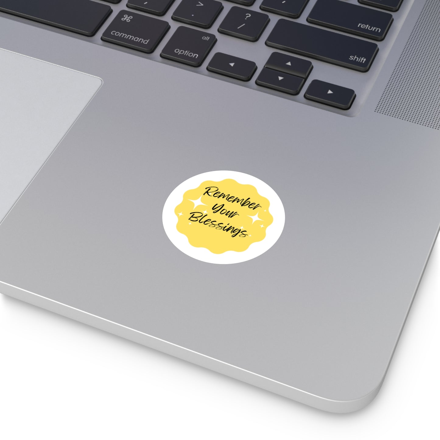 Remember Your Blessings Round Stickers For Indoor & Outdoor Use