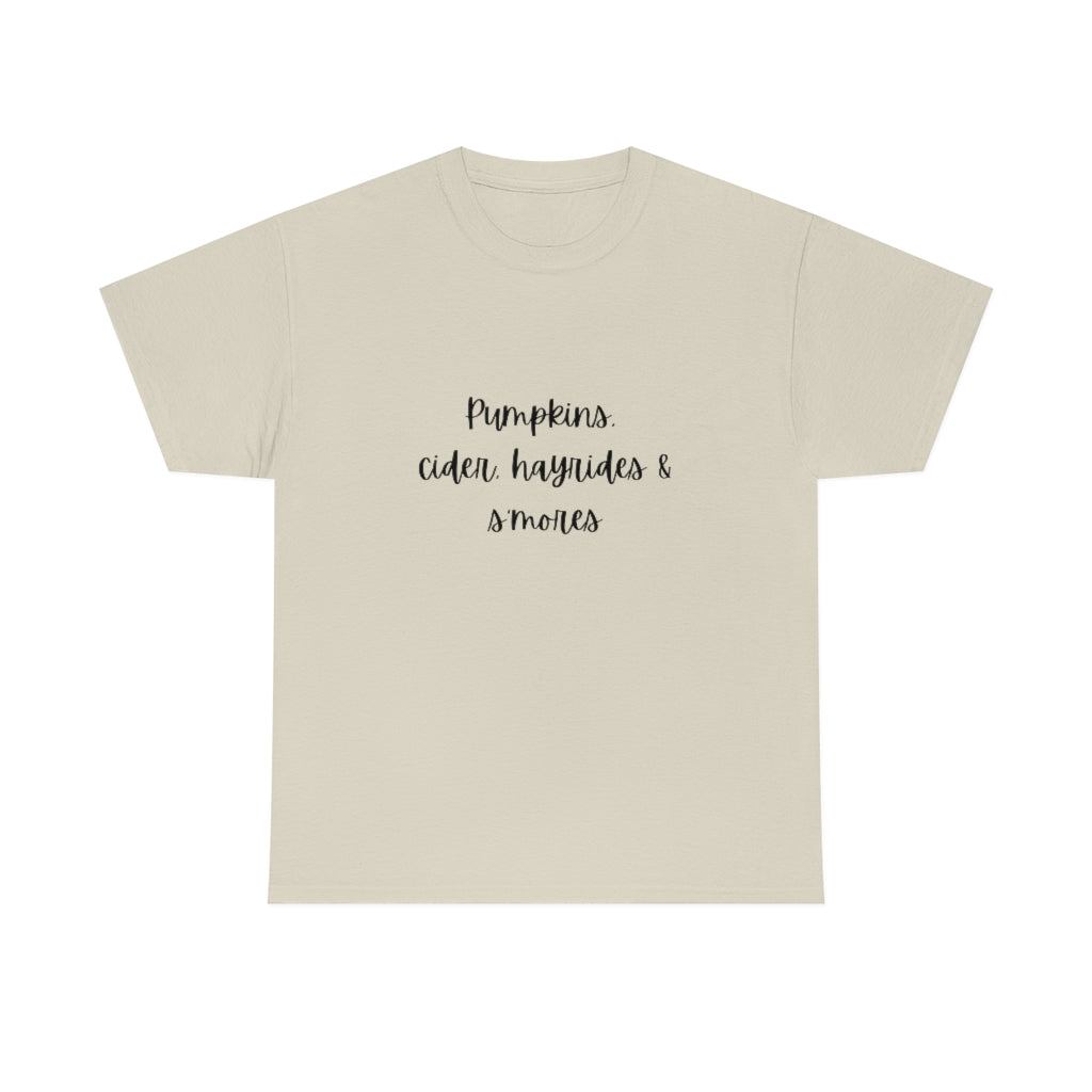 Pumpkins Cider Hayrides and More Tee Fall Preppy T-Shirt Halloween Fun Shirt Autumn Gift - The Good Life Vibe