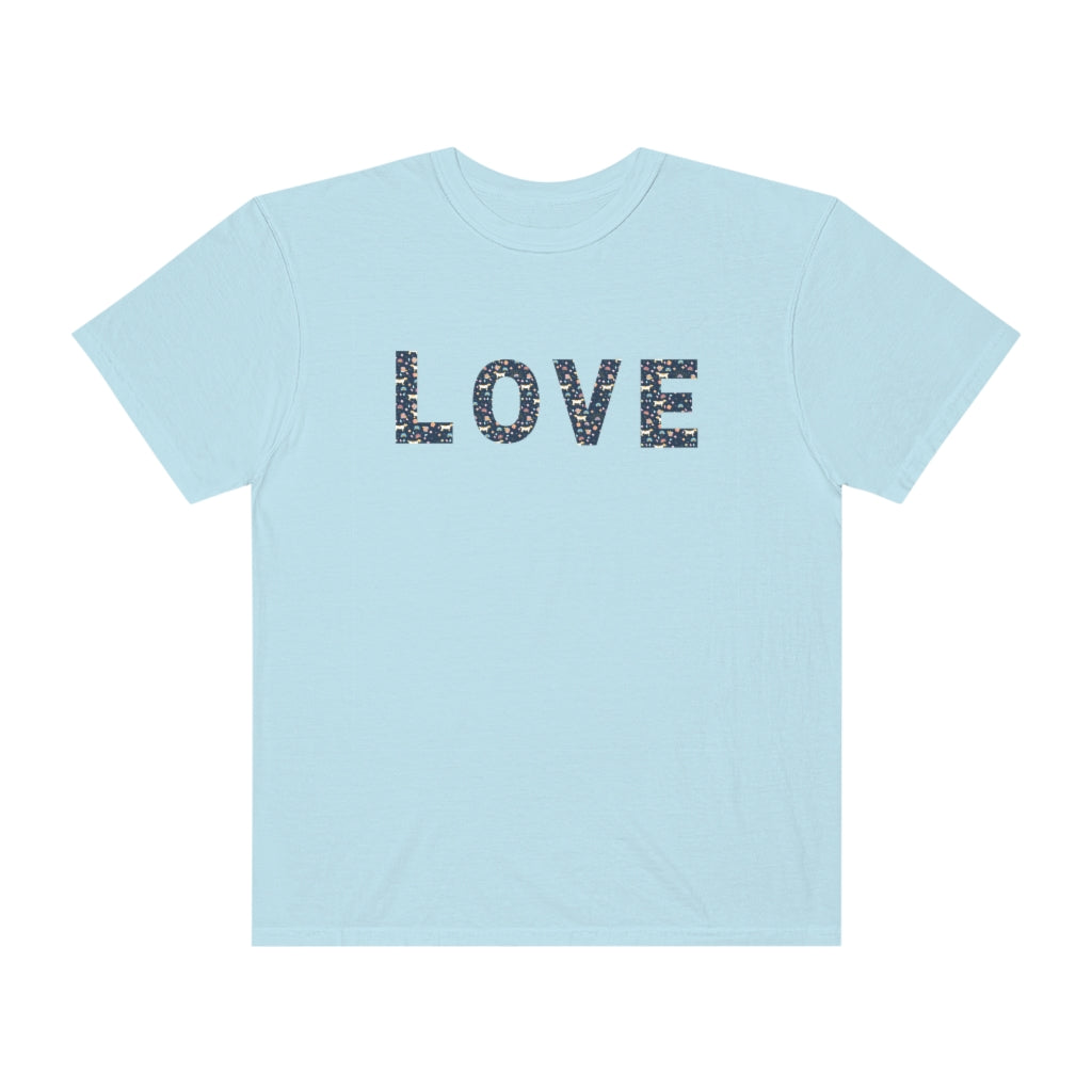 Love Dog Tee Comfort Colors Graphic T-Shirt Trendy Preppy Cute Shirt - The Good Life Vibe