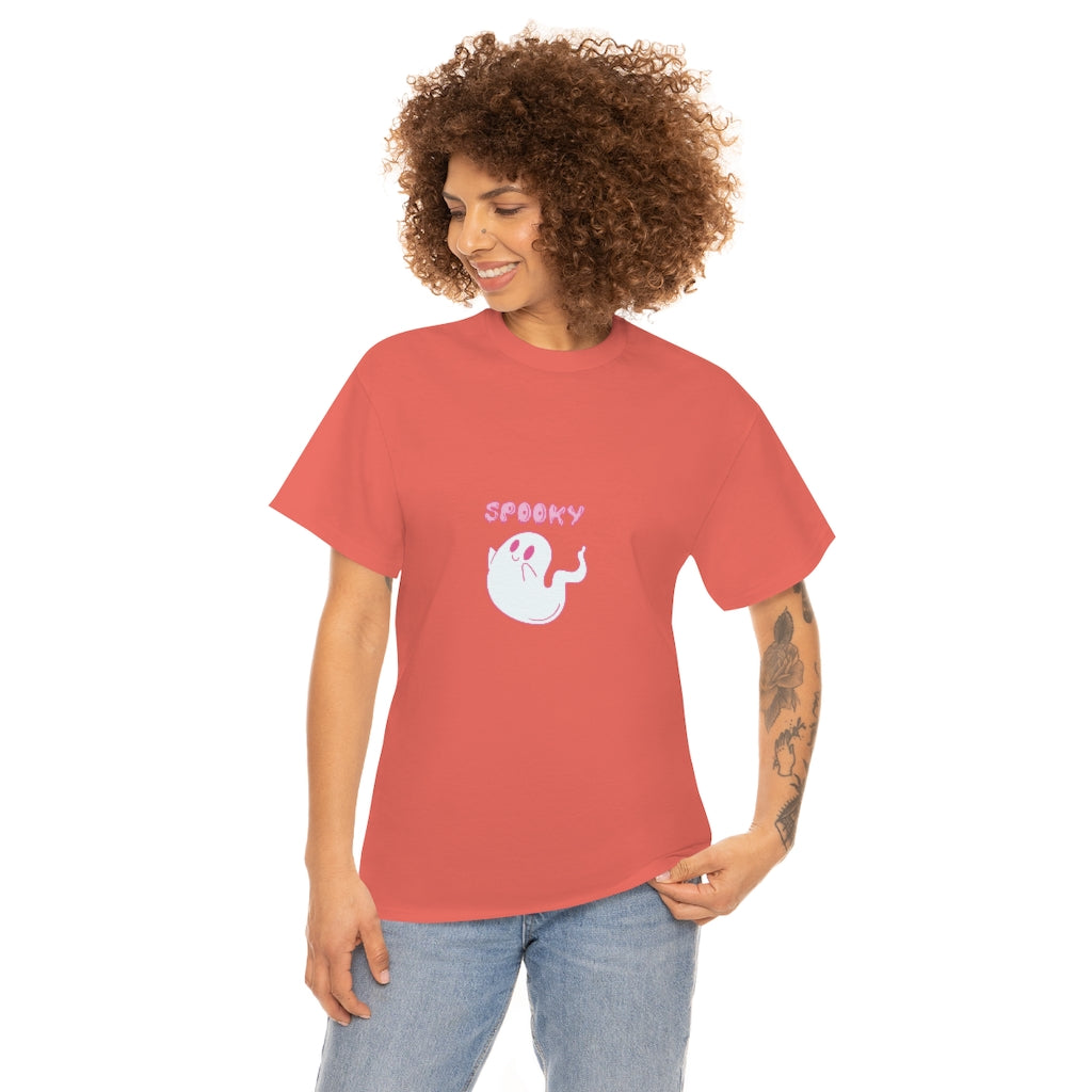 Spooky Ghost Tee Cute Halloween Tshirt Vintage Ghost Tee Autumn Apparel Fall Tshirts Fun Fall Tess - The Good Life Vibe