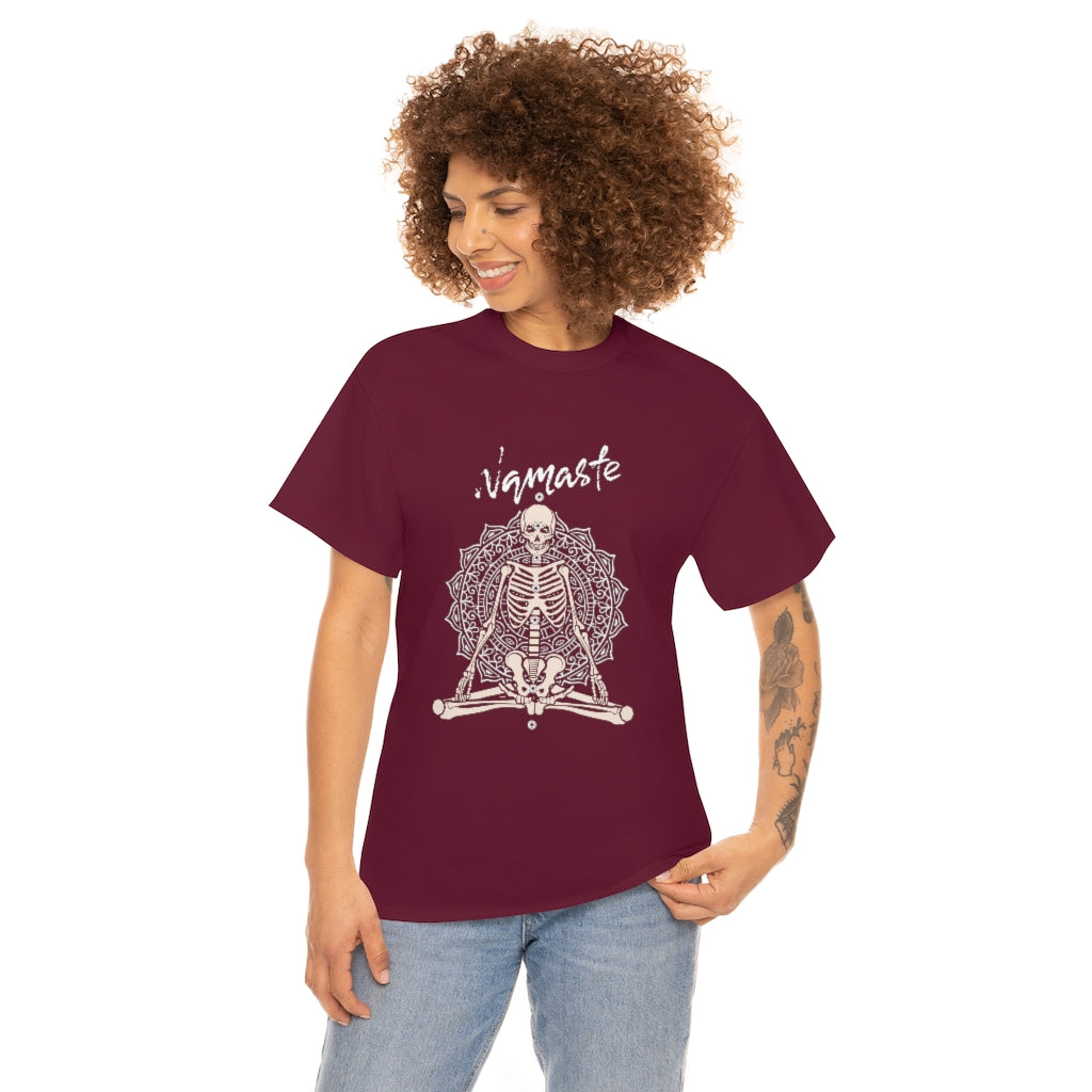 Namaste Skeleton Yoga Tee - The Good Life Vibe