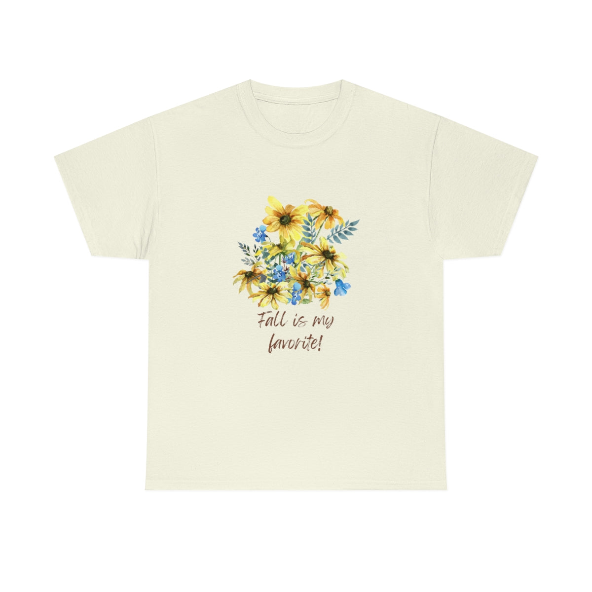 Fall is My Favorite Thanksgiving Tshirt Floral T-shirt Thankful Shirt Adult Fall Tees Autumn Apparel Cute Shirts Women Cute Fall Tee - The Good Life Vibe