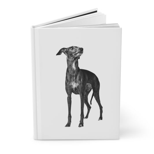 Black Dog Notebook, Hard Cover Notebook, Dotted Paper Journal, Black Dog,, Lined Notebook, Lined Journal, Stationary, Empowerment Journal - The Good Life Vibe