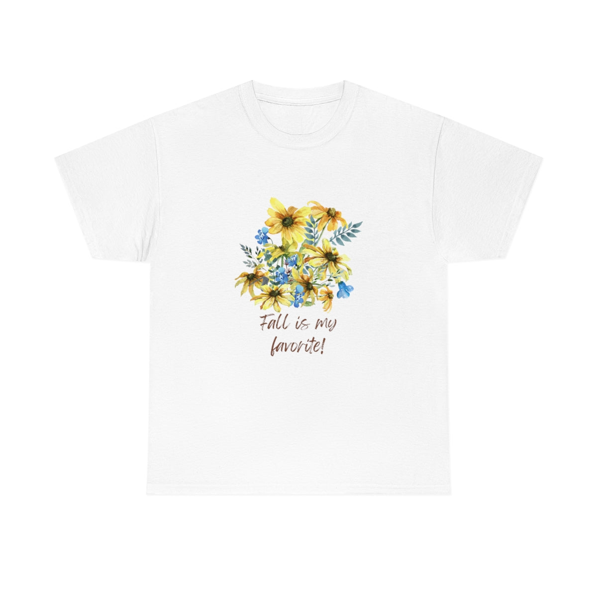 Fall is My Favorite Thanksgiving Tshirt Floral T-shirt Thankful Shirt Adult Fall Tees Autumn Apparel Cute Shirts Women Cute Fall Tee - The Good Life Vibe