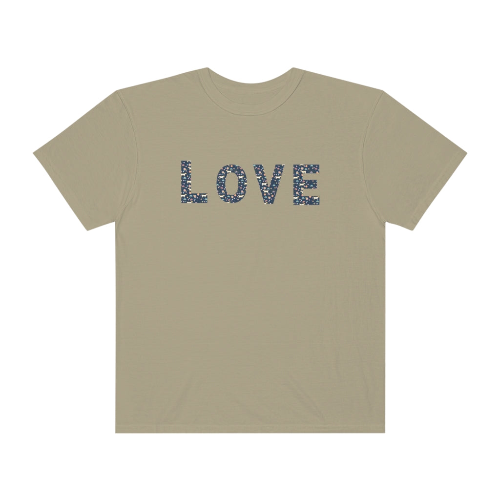 Love Dog Tee Comfort Colors Graphic T-Shirt Trendy Preppy Cute Shirt - The Good Life Vibe