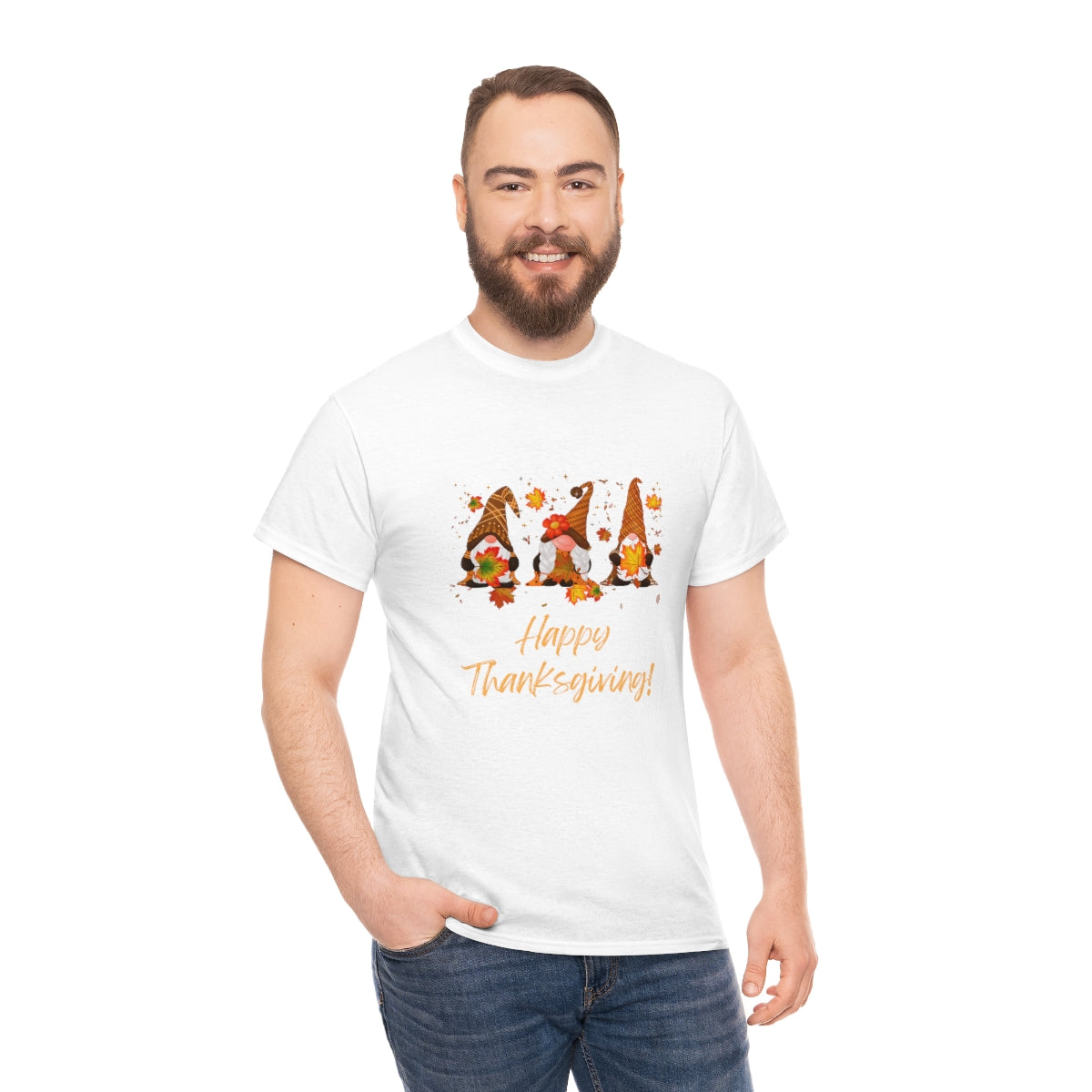 Thanksgiving Tshirt Gnome T-shirt Give Thanks Tee Gratitude Thankful Shirt Adult Fall Tees Autumn Apparel Cute Shirts Women Cute Fall Tee - The Good Life Vibe