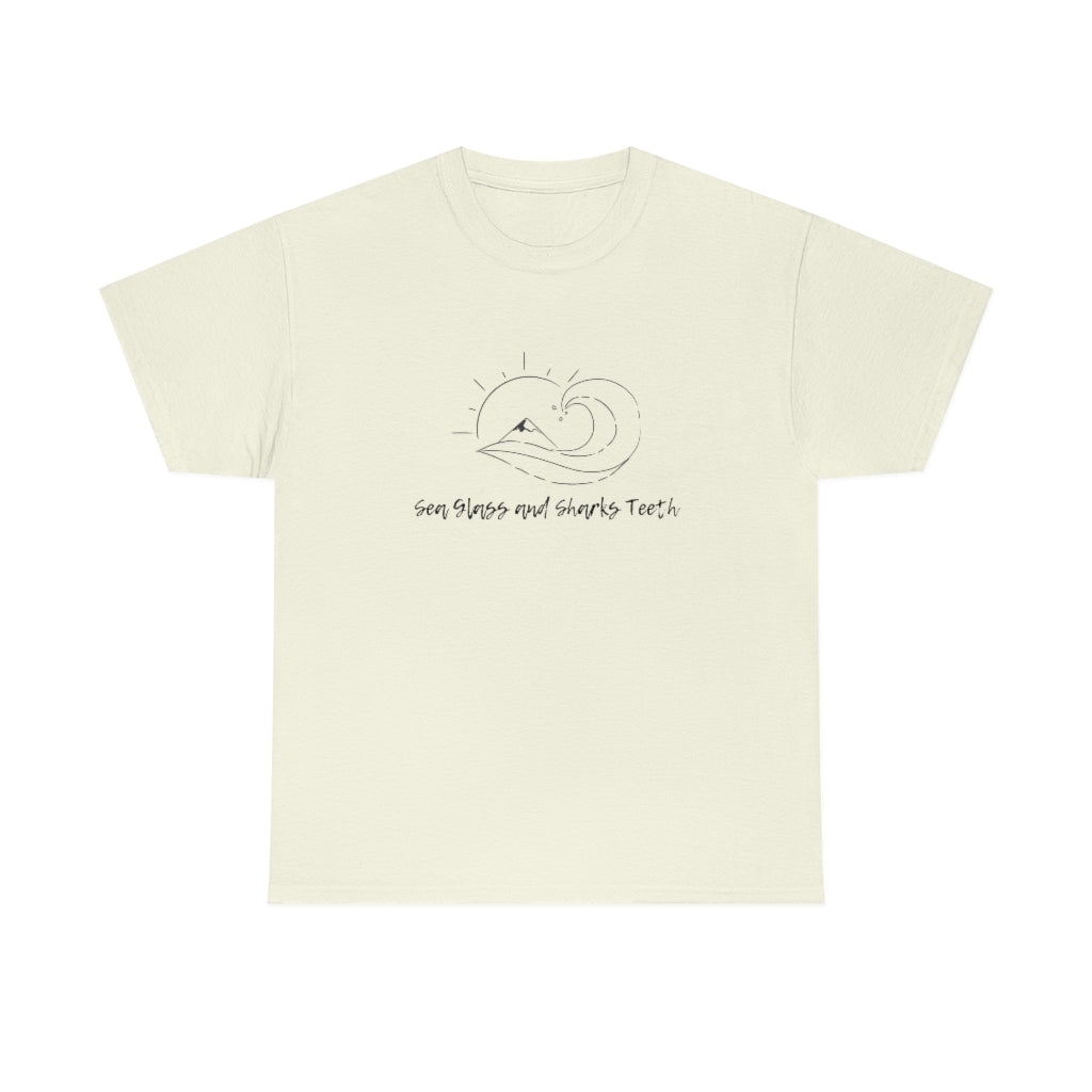 Sea Glass Sharks Teeth Tee Beach Tshirt Ocean Waves Shirt Sea Glass Collector Tee Sharks Teeth Collector Shirt Beach Lover Tee - The Good Life Vibe