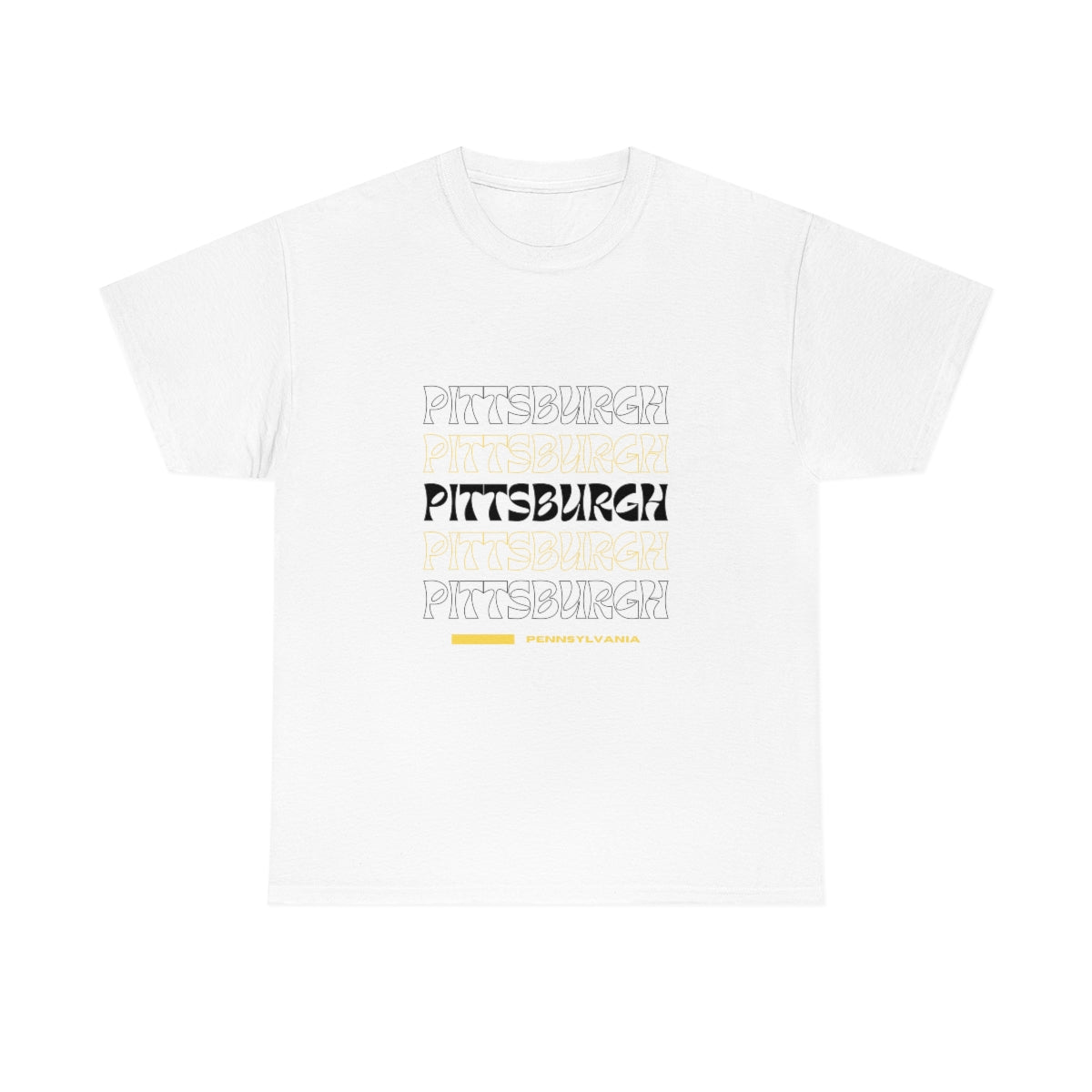 Pittsburgh T-Shirt Pitt Tee Black and Gold Shirt Football Lover Tshirt Pittsburgh PA T Location Apparel Pittsburgh Football Steelers - The Good Life Vibe