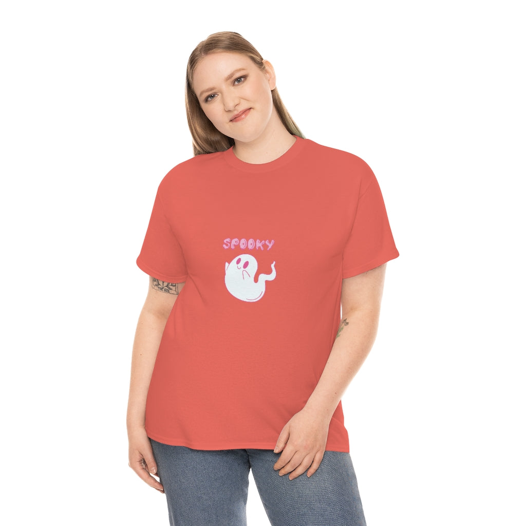 Spooky Ghost Tee Cute Halloween Tshirt Vintage Ghost Tee Autumn Apparel Fall Tshirts Fun Fall Tess - The Good Life Vibe