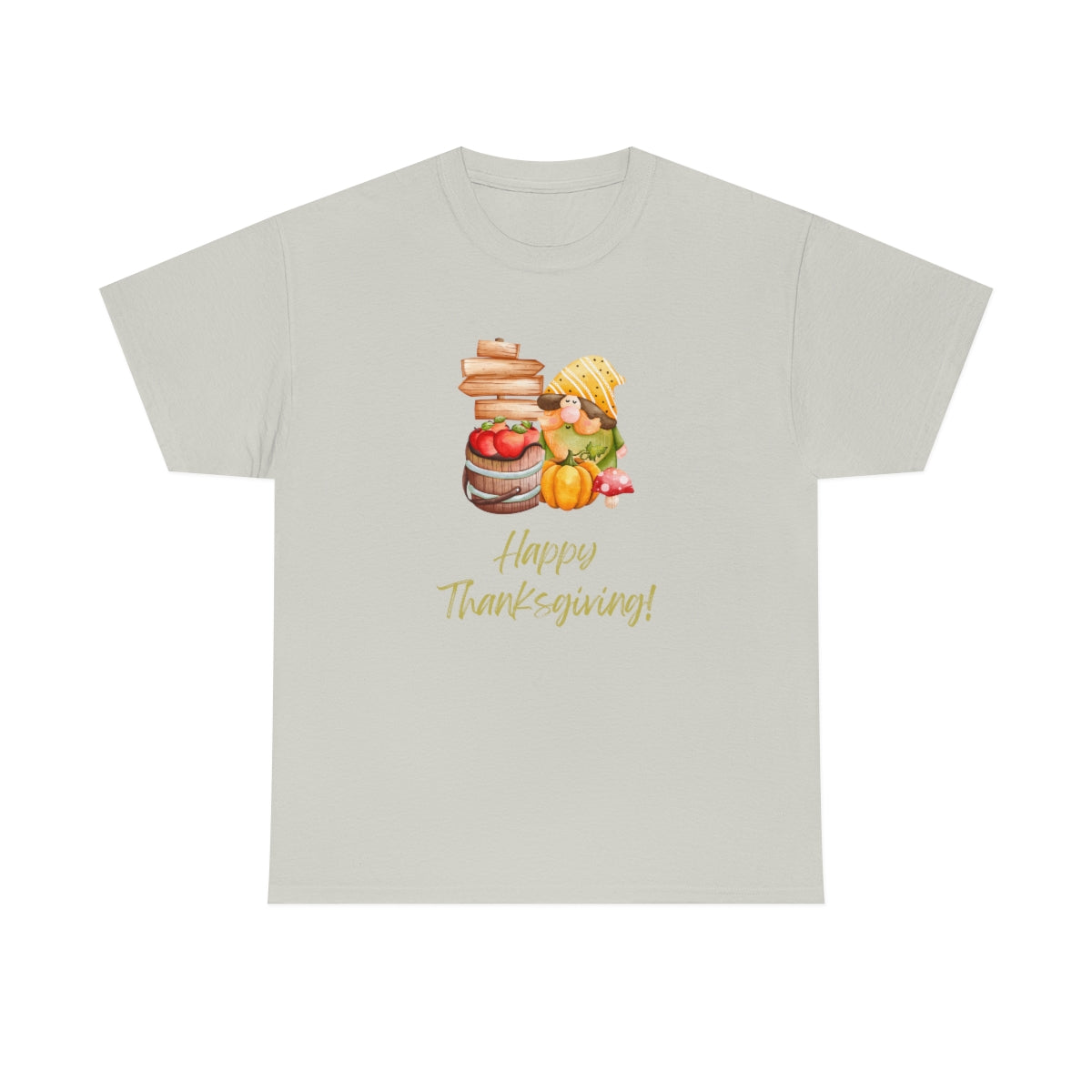 Thanksgiving Tshirt Gnome T-shirt Give Thanks Tee Gratitude Thankful Shirt Adult Fall Tees Autumn Apparel Cute Shirts Women Cute Fall Tee - The Good Life Vibe
