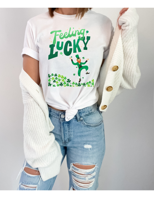 Feeling Lucky! St. Patrick's Day Leprechaun Tshirt