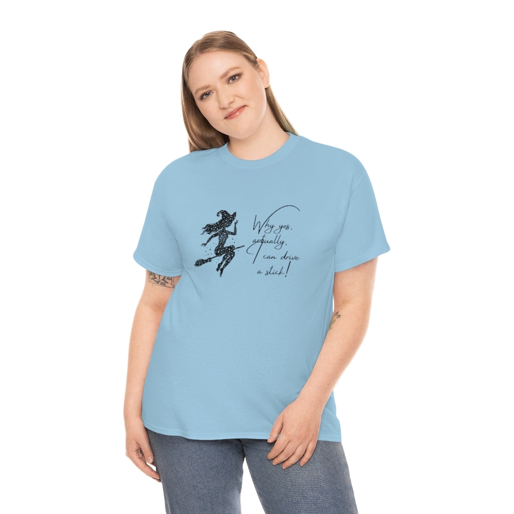 Witch Riding On Broom T-Shirt Funny Halloween Tee Sarcastic Fall Shirt Witches Tshirt Bitch T Witches Autumn Apparel - The Good Life Vibe