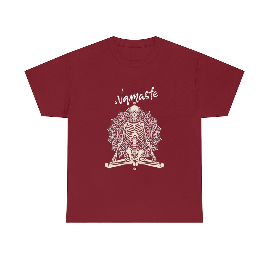 Namaste Skeleton Yoga Tee - The Good Life Vibe
