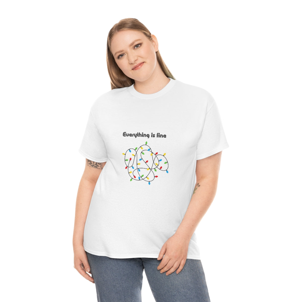 Everything is Fine Tshirt, I'm Fine Everything is Fine, Christmas Shirt, Funny Christmas Shirt, Sarcastic Tshirt, Funny Tshirt, Mood Shirt - The Good Life Vibe
