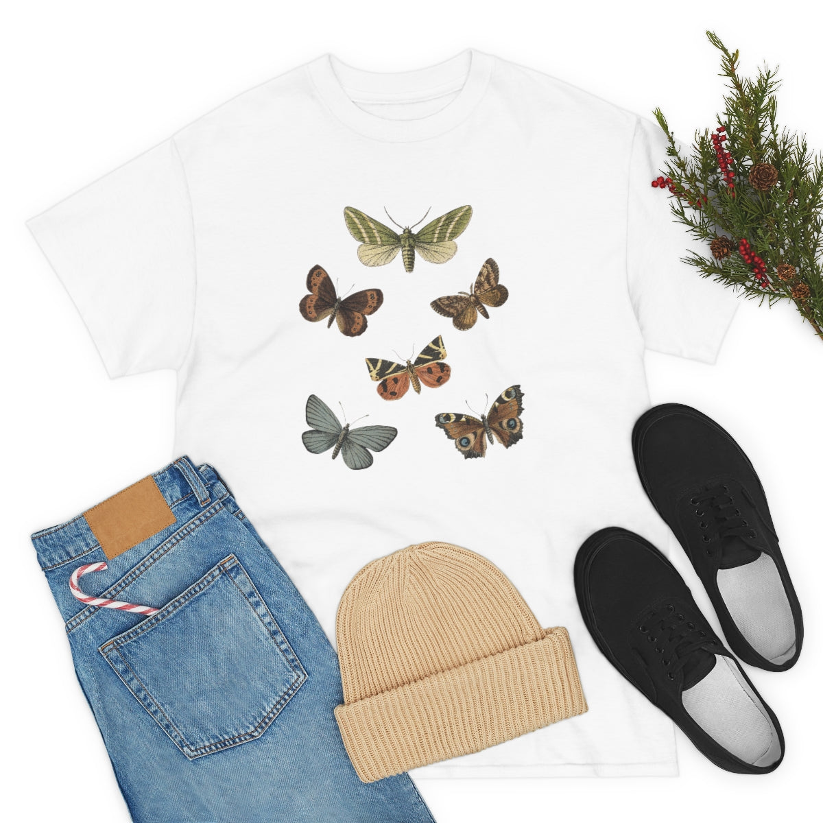 Butterfly Tshirt, Nature Shirt, Vintage Inspired Butterfly Shirt, Vintage Wildlife Shirt, Wildlife Shirt, Shirt for Nature Lover - The Good Life Vibe