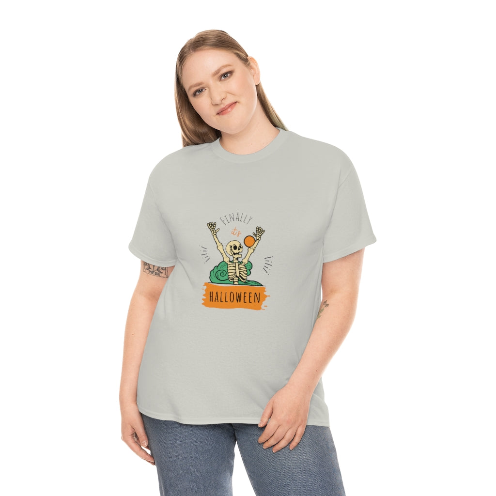 Skeleton T-Shirt Funny Halloween Tee Sarcastic Fall Shirt Trendy Tshirt Autumn Apparel - The Good Life Vibe